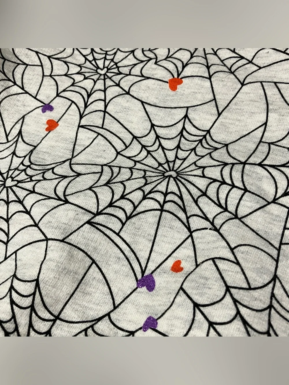 Carter's grey spiderweb print Halloween Crewneck Sweatshirt 6 Months